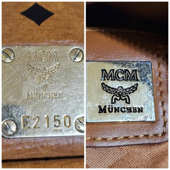 Authentic MCM Cognac Visetos Leather Boston Bag - Picture 2 of 11